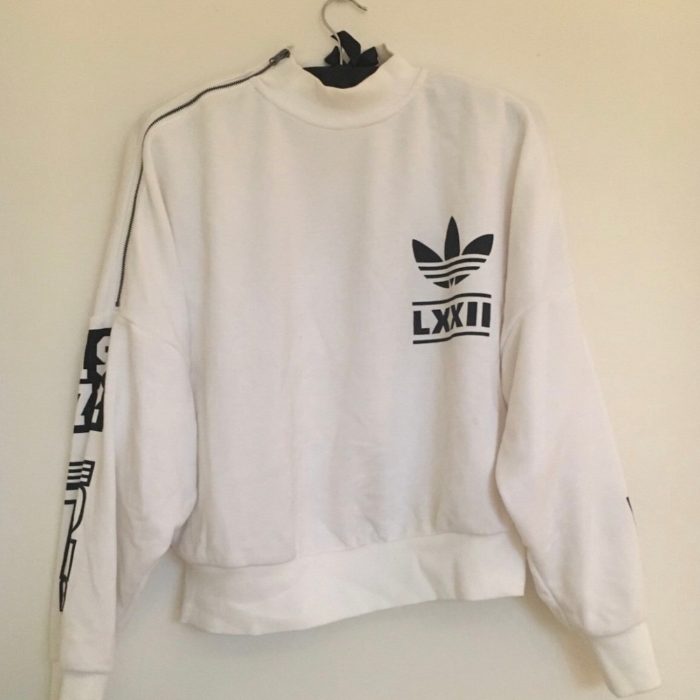 Adidas zip shoulder long sleeve